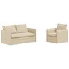 vidaXL S&oacute;fasett 2 pcs Rj&oacute;magulur 156 x 82 x 85 cm Efni