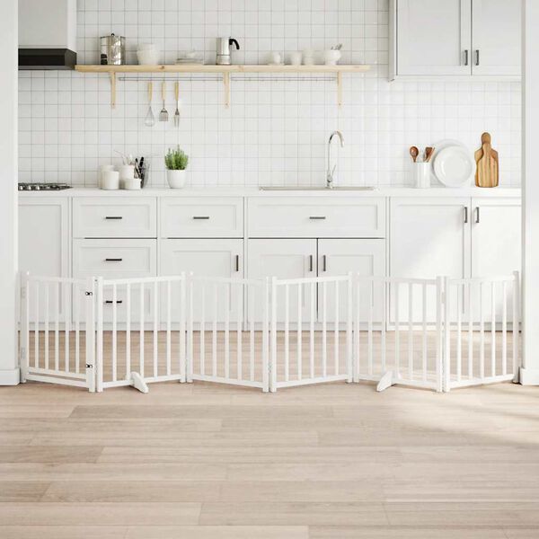 vidaXL hundahli&eth; me&eth; hur&eth; sem h&aelig;gt er a&eth; brj&oacute;ta saman 6 pl&ouml;tur Fir