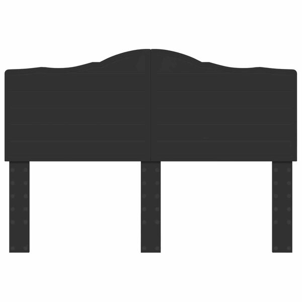 vidaXL H&ouml;f&eth;agafl Svartur Eik 150 cm Samsettur vi&eth;ur