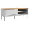 vidaXL Gangabekkur me&eth; hillu FLORO Hv&iacute;tt 115 x 40 x 45 cm &THORN;&eacute;tt furutr&eacute;