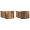 vidaXL Vegghengdur n&aelig;turbor&eth;sk&aacute;pur 2 pcs Gamall vi&eth;ur Samsettur vi&eth;ur