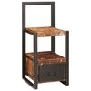 vidaXL F&ouml;t standur Marglitur 40 x 40 x 90 cm Solid endurheimt tr&eacute;
