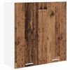 vidaXL Vegghengdur sk&aacute;pur me&eth; geymslu Gamalt timbur 80 x 31 x 80 cm