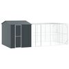 vidaXL Fuglafeiti Antras&iacute;t 635 x 304 x 247 cm Galvaniserad st&aacute;l