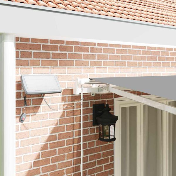 vidaXL Sj&oacute;nvarpsskraut Grind Me&eth; LED r&aelig;ma lj&oacute;sum Hv&iacute;tt 600 &times; 300 cm &Aacute;l