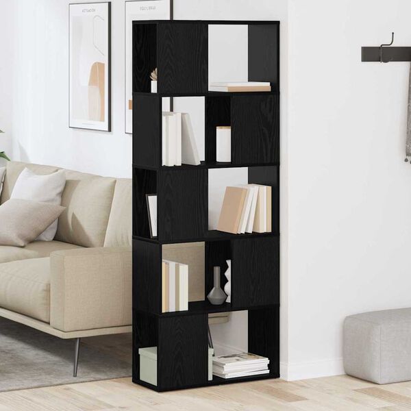 vidaXL Sj&oacute;nvarpssk&aacute;pasett Svartur 60 x 24 x 156 cm Samsettur vi&eth;ur