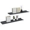 vidaXL Flj&oacute;tandi skrifbor&eth; 2 pcs Antras&iacute;t 80 x 18 x 2,5 cm St&aacute;l