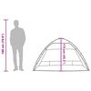 vidaXL Strandtjald 2 manna Grátt Fljótvirkur Sleppibúnaður Vatnshelt
