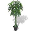 vidaXL Gerviplanta Fl&eacute;tta&eth; Peningatr&eacute; me&eth; Bl&oacute;mapotti 145 cm Gr&aelig;n