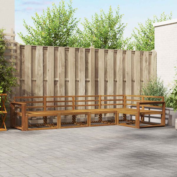 vidaXL &Uacute;ti s&oacute;fasett 5 pcs N&aacute;tt&uacute;rulegur Hrein akas&iacute;utr&eacute;