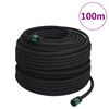 vidaXL Gar&eth;slanga 0,6" 100 m Svart G&uacute;mm&iacute;