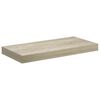 vidaXL Vegghengdar Hillur 2 stk. Eik 50x23x3,8 cm MDF