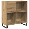 vidaXL Pl&ouml;tusk&aacute;pur handverkseik 84,5 x 38 x 89 cm Samsettur vi&eth;ur
