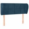 vidaXL H&ouml;f&eth;agafl me&eth; Eyrum 103x23x78/88 cm D&ouml;kkbl&aacute;tt Flauel