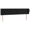 vidaXL H&ouml;f&eth;agafl me&eth; Eyrum 183x23x78/88 cm Sv&ouml;rt Flauel
