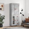 vidaXL H&aacute;r Sk&aacute;pur Steypugr&aacute;r 69,5x34x180 cm Samsettur Vi&eth;ur