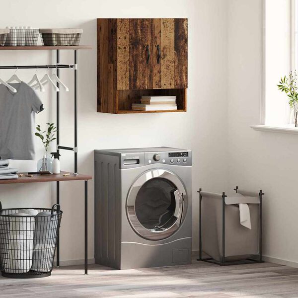 vidaXL Veskihilla Gamalt timbur 60 x 31 x 70 cm Samsettur vi&eth;ur