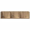 vidaXL CD Wall Shelf Handverks eik 75x18x18 cm Chipboard