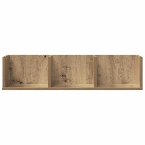 vidaXL CD Wall Shelf Handverks eik 75x18x18 cm Chipboard