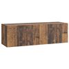 vidaXL Veggfestur sj&oacute;nvarpssk&aacute;pur Gamall vi&eth;ur 98 x 31 x 30 cm