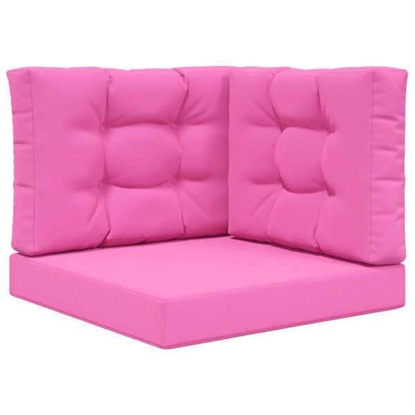 vidaXL Utandyriss&oacute;fap&uacute;&eth;i 3 pcs Bleikur P&oacute;l&yacute;ester