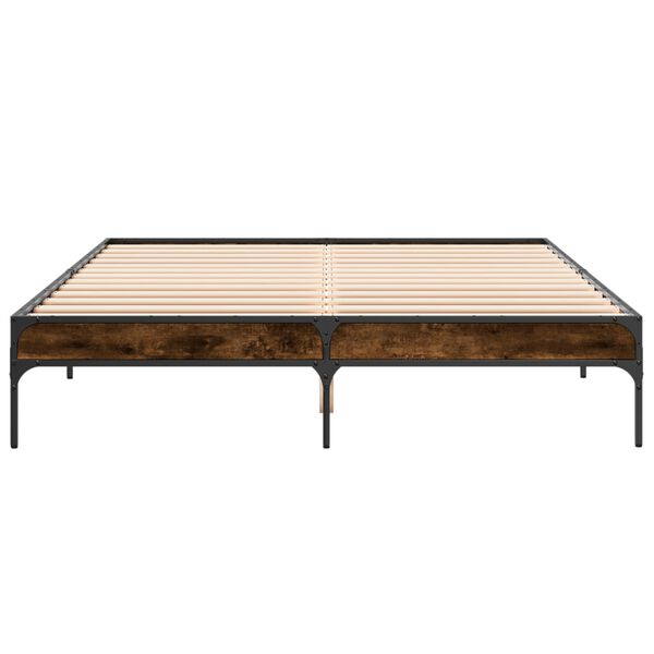 vidaXL R&uacute;mgrind &aacute;n D&yacute;nu Reykt&oacute;na Eikarlitur 150x200 cm