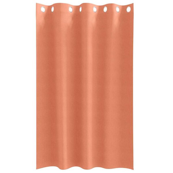 vidaXL Svartgard&iacute;nur me&eth; hringjum 2 pcs terracotta 175 x 140 cm