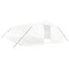 vidaXL Gr&oacute;&eth;urh&uacute;s me&eth; St&aacute;lgrind Hv&iacute;tt 40 m&sup2; 8x5x2,3 m