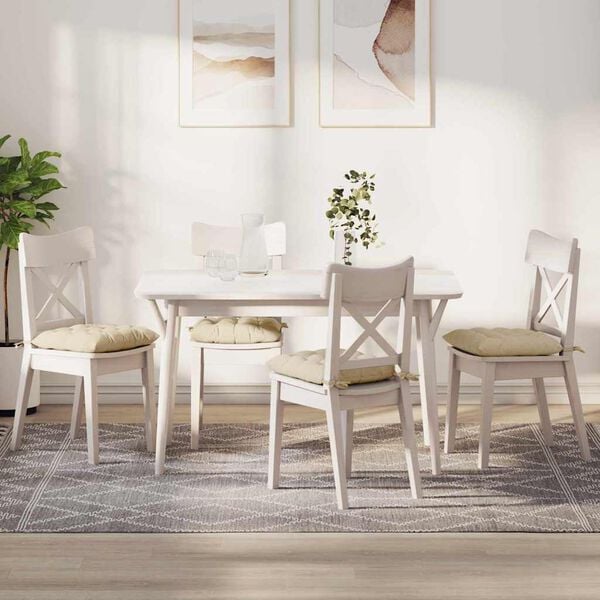 vidaXL Setjp&uacute;&eth;ar 2 pcs Rj&oacute;malitur 40 x 40 x 6 cm d&uacute;kur