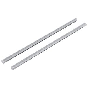 vidaXL &THORN;r&yacute;stistangir 2 pcs Silfur 6 x 170 mm St&aacute;l