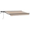 vidaXL Handvirk mark&iacute;sust&ouml;ng me&eth; LED Beige og Antrac&iacute;t 3,5 x 2 m