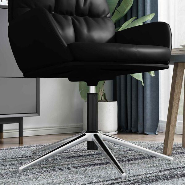 vidaXL Gas síli fyrir skrifstofustól Svartur 14 cm Járn