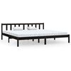 vidaXL R&uacute;mgrind Sv&ouml;rt Gegnheil Fura 200x200 cm