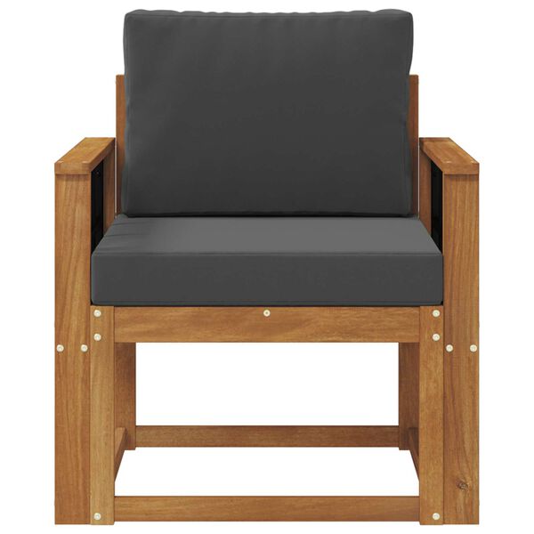 vidaXL &Uacute;tis&oacute;fi Solid Akas&iacute;uskei&eth; og P&oacute;lyester N&aacute;tt&uacute;rulegur