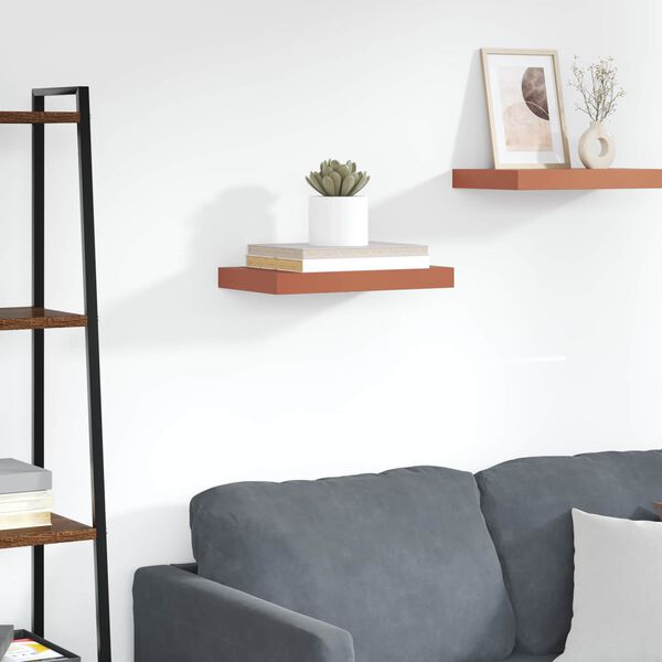 vidaXL Vegghylla Vegghengt Rau&eth;ur 40 x 23,5 x 4 cm Samsettur vi&eth;ur