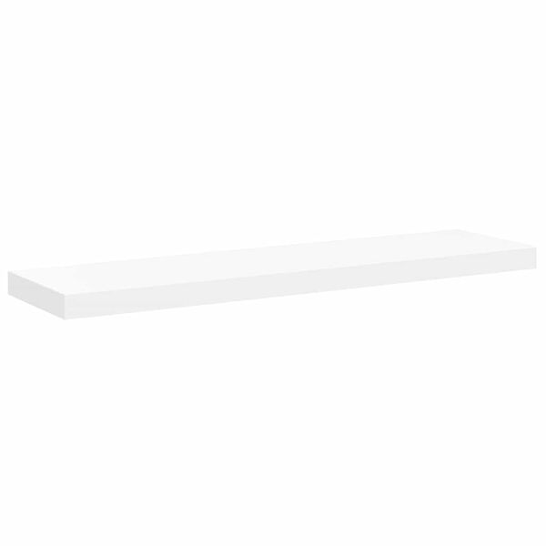 vidaXL Vegghilla me&eth; Sk&uacute;ffu Hv&iacute;t 90x23,5x3,8 cm MDF