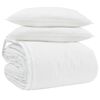 vidaXL R&uacute;mfatasett me&eth; kodda 3 pcs Hv&iacute;tt D&uacute;nfja&eth;rir
