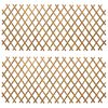 vidaXL &Uacute;tv&iacute;kkanlegur krafna gir&eth;ing 2 pcs L&eacute;tt br&uacute;nt 100 x 105 cm
