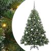 vidaXL Gervi j&oacute;latr&eacute; me&eth; 150 LED me&eth; standi Gr&aelig;nn 150 cm PE og PVC