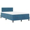 vidaXL LED Box Spring R&uacute;m me&eth; d&yacute;nu D&ouml;kkbl&aacute;r 120 x 190 cm Flauel