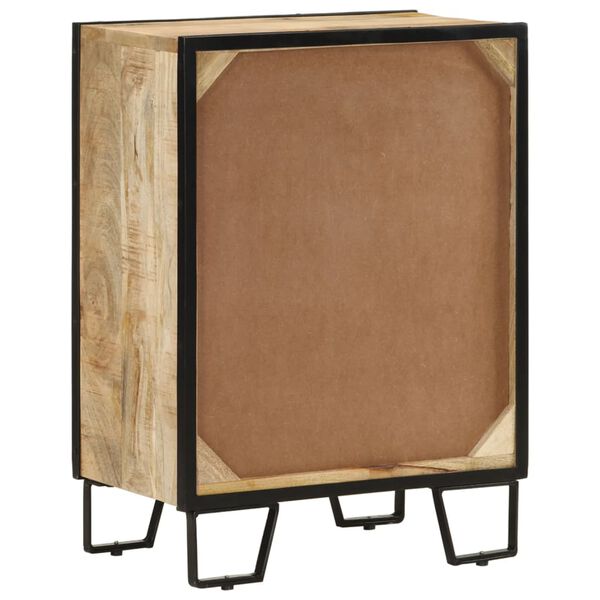 vidaXL Skenkur með 2 Skúffum 53x31x72 cm Gegnheill Grófur Mangóviður