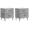 vidaXL Noat&ouml;flu sk&aacute;pur 2 pcs Steinsteypugr&aacute;r 43 x 34,5 x 47,5 cm