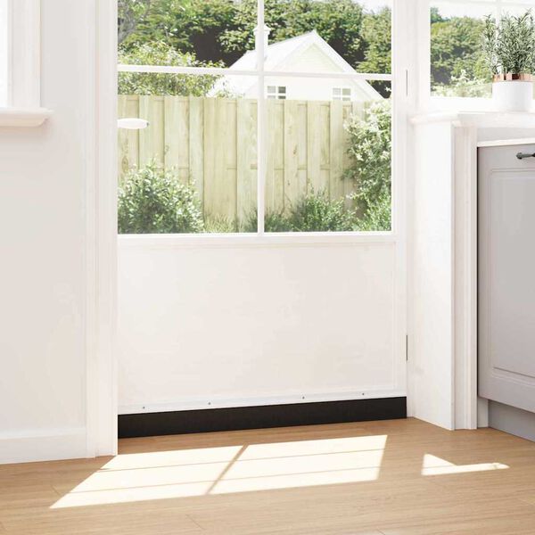 vidaXL Skruv-&aacute; hur&eth;arbjalla&thorn;&eacute;ttingar 12 pcs Hv&iacute;tt 100 cm &Aacute;lblenda