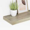 vidaXL Vegghengdar Hillur 2 stk. Eik 50x23x3,8 cm MDF
