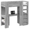 vidaXL Koju-grind me&eth; skrifbor&eth;i me&eth; geymslu Gr&aacute;r Sonoma 75 x 190 cm