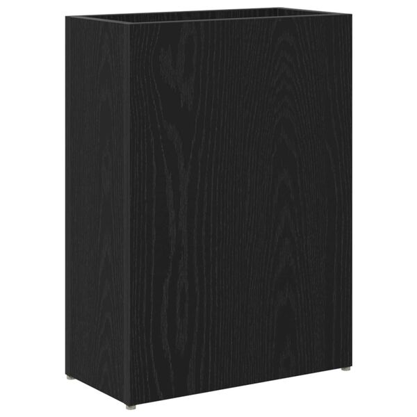 vidaXL Regnhl&iacute;fastendur Svartur Eik 40 x 20 x 55,5 cm Samsettur vi&eth;ur