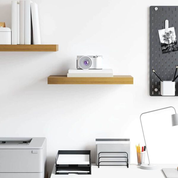 vidaXL Vegghylla Vegghengt Br&uacute;nn 50 x 23 x 4 cm Samsettur vi&eth;ur