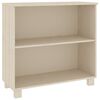 vidaXL Skenkur &bdquo;HAMAR&ldquo; Hunangsbr&uacute;nt 85x35x80 cm Gegnheil Fura