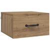 vidaXL Noat&ouml;flu sk&aacute;pur Listama&eth;ur Eik 35 x 35 x 20 cm Samsettur vi&eth;ur
