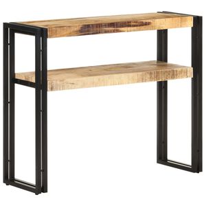 321096 vidaXL Console Table 90x30x75 cm Rough Mango Wood